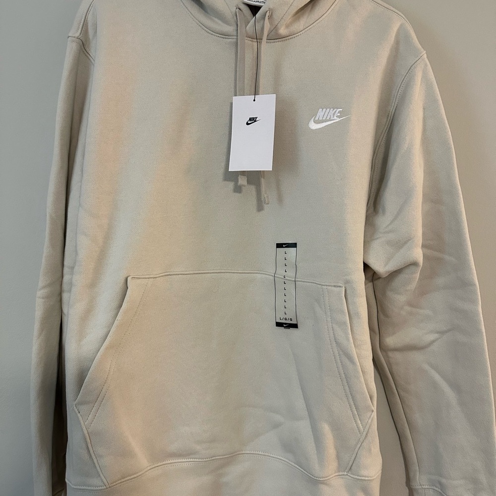 Nike Men's Beige Hoodie